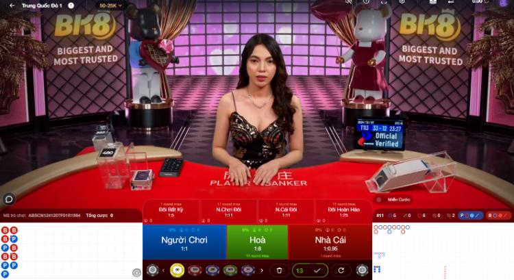 Baccarat có hoa hồng BK8